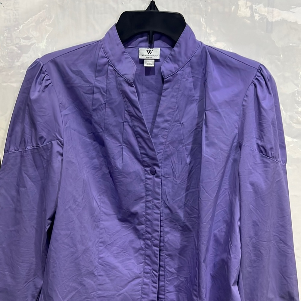 Worthington Women's Dress Shirt (Blue)